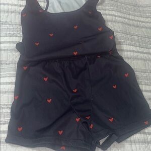 Red Heart Pattern PJ set